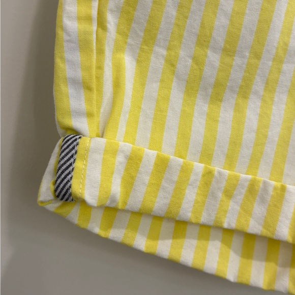 🩳 Scotch & Soda NWOT boys chino shorts - size 14 - yellow/white stripes 💛🤍 - Picture 6 of 17